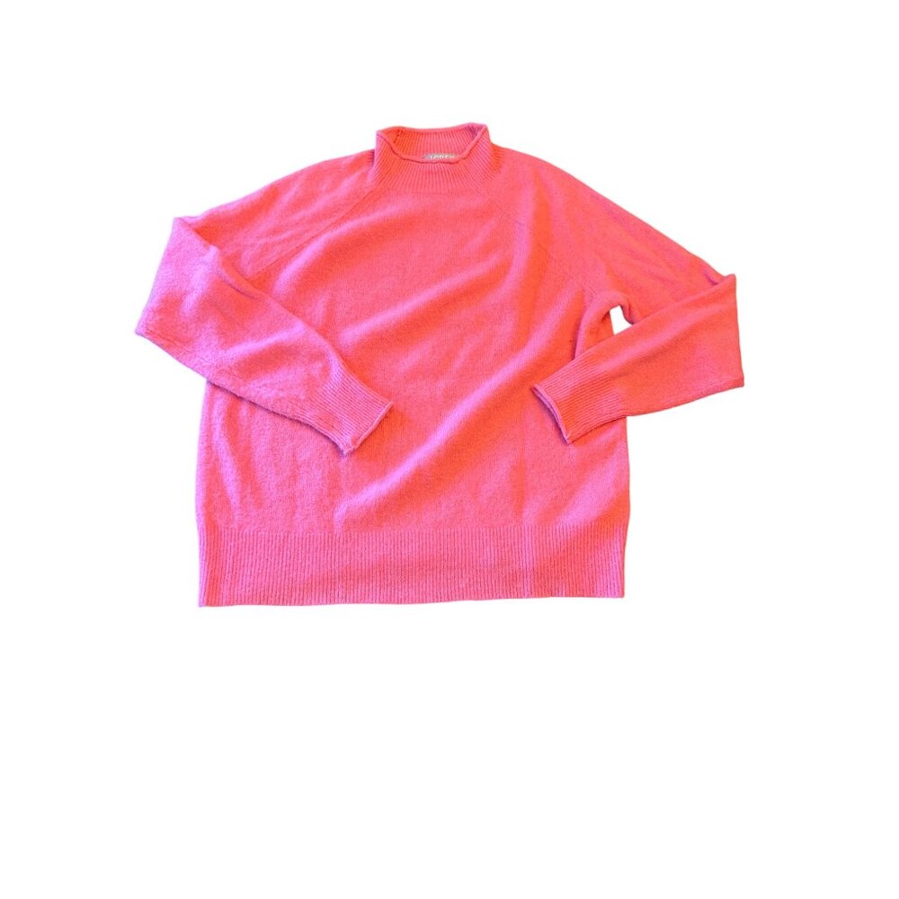J.Crew Womens Pink Turtleneck Sweater S Wool Alpaca Poly Blend